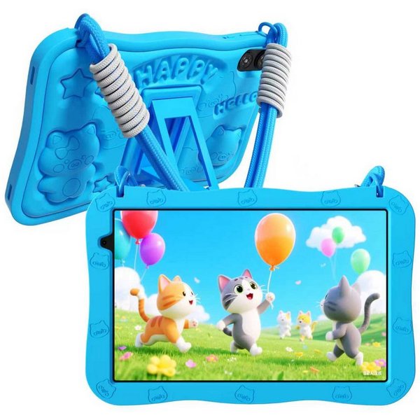 PRITOM 10 Zoll Android 15 Kinder Tablet mit Elternkontrolle,1280x800 HD IPS Tablet (10-Zoll-Kindertablet", Android-Betriebssystem, (WiFi 6,Vorinstallierte Lerna