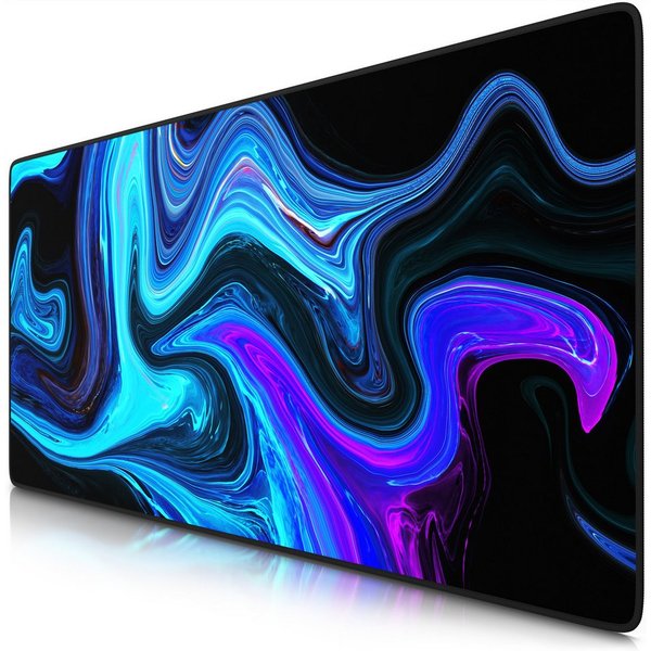 Titanwolf Gaming Mauspad XXL Speed Mousepad 900 x 400 x 3 mm, Schreibtischauflage, abwaschbar (1-St), rutschfeste Rückseite, Geschwindigkeit & Präzision, Blue L
