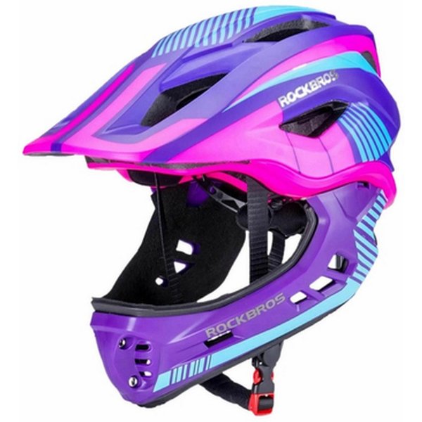 ROCKBROS Fahrradhelm Rockbros 32SBPP-S Kinderfahrradhelm mit Visier