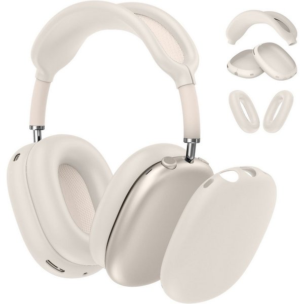 Fintie Kopfhörer-Schutzhülle 3-in-1 Silikonhülle für AirPods Max 2(2026) & AirPods Max 1(2020/2024), Weiche Kratzfeste Hüllen für Ohrpolster, Ohrmuscheln und Ko