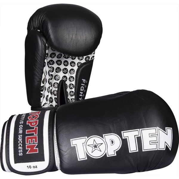 Top Ten Boxhandschuhe Fight Wettkampf Box-Handschuhe WAKO Approved Kickboxen Rindsleder 10UZ (Paar, Paar), Neuauflage, 100 % Rindsleder, 10 Unzen, WAKO Zulassun