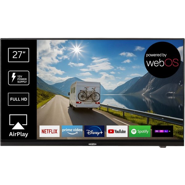 Reflexion LDDX27IBT BLACK LED-Fernseher (69 cm/27 Zoll, Full HD, powered by webOS Hub (LG), Smart-TV, DC IN 12 Volt / 24 Volt, Netzteil 230 Volt, integrierter D