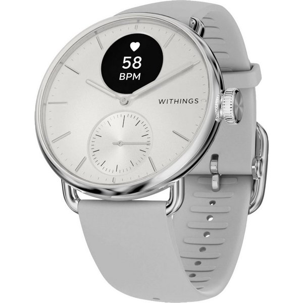 Withings ScanWatch 2 38mm, hybrid, Akku bis 35 Tage, 50 M Wasserdicht Smartwatch (HealthSense OS), Aktivitätstracking, Schlafüberwachung, Herzgesundheit, Temper