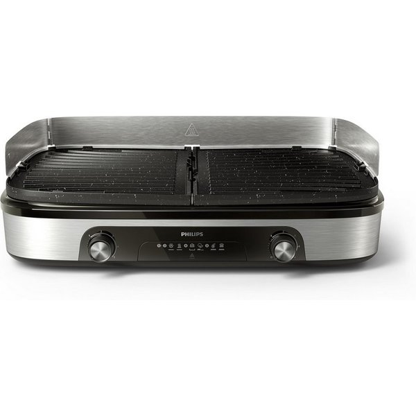 Philips Tischgrill HD6222/90 5000 Series, 2 Heizzonen, wendbare Platten, 2400 W, mit einstellbarer Temperatur u. Grillfläche von 1400 cm²