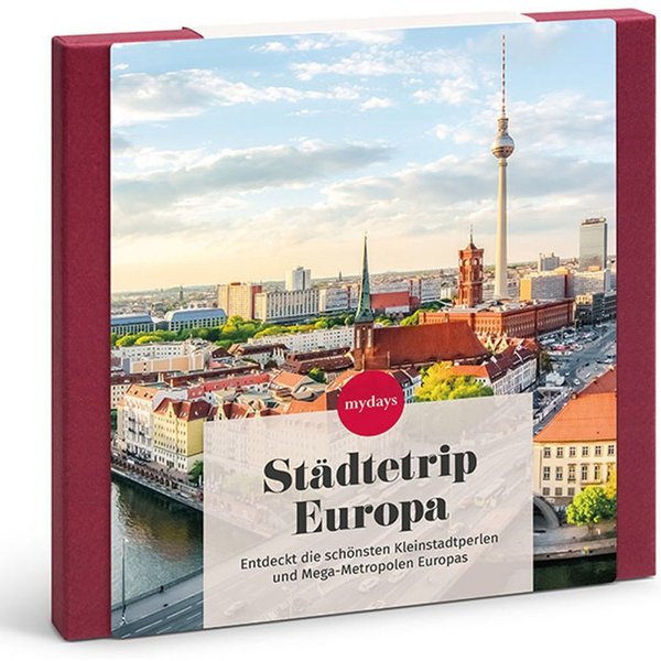 mydays Erlebnisgutschein Geschenkbox Städtetrip Europa, Oh, wie schoen ist Europa