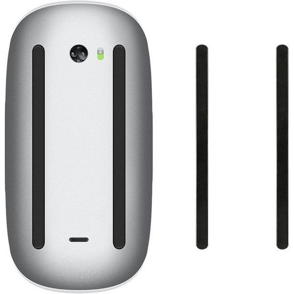 kwmobile Mauspad Mouse Feet Sticker für Apple Magic Mouse 1 / 2 (1-St), Ersatz Glider Mausfüße passgenau - Glides in Schwarz