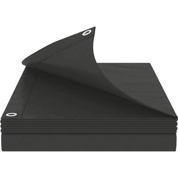 vidaXL Schutzplane Plane mit Ösen Anthrazitgrau 3 x 6 m 90 g / m² PE (1-St)
