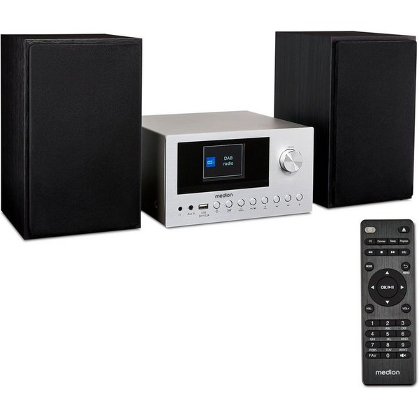 Medion® Audio-System Internet/DAB+ Micro-Audio-System MEDION® LIFE® P85003 (MD85008) (15 W, A2DP Bluetooth, Bluetooth, P85003)