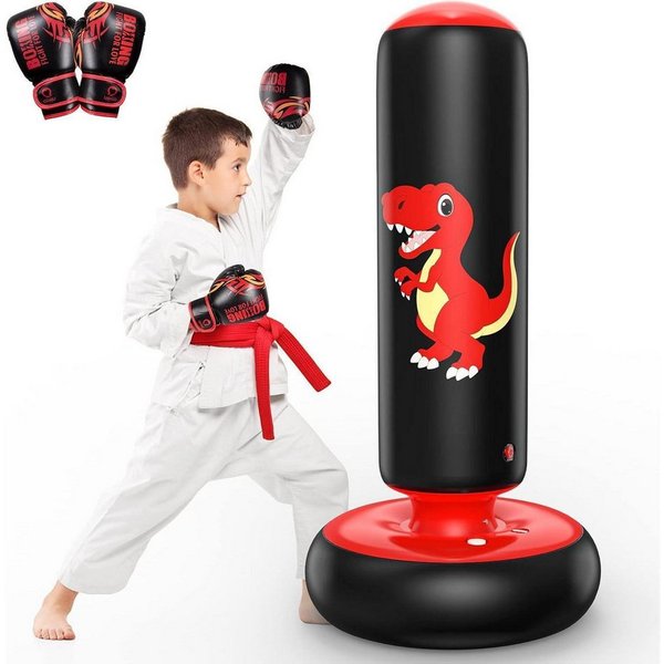 LuxusKollektion Standboxsack Aufblasbarer Boxsack für Kinder 120 cm Geschenkidee für Jungen und