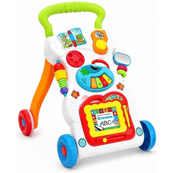 Fyrove Babywalker Musik & Licht Lauflernwagen, Baby Laufwagen Gehhilfe für Kleinkinder, (Kein Set, 1-tlg., Einzelprodukt, kein Set), Lauflernwagen mit Musik, Li