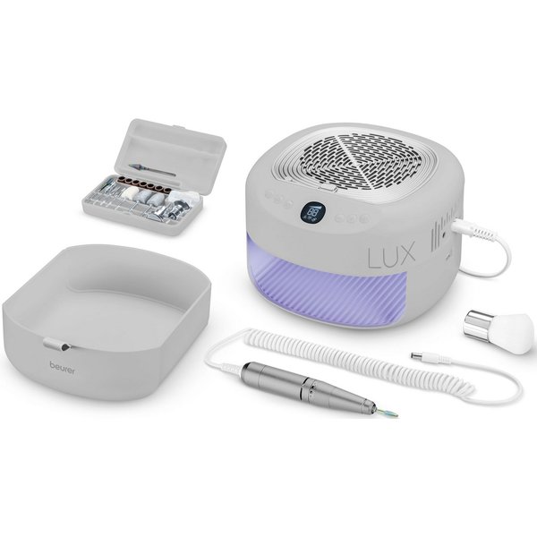 BEURER Maniküre-Pediküre-Set MP 200, professionelle Maniküre-Pediküre-Station für zu Hause, Mit Fräser, UV/LED-Lampe & Absaugung für Gel, Acryl