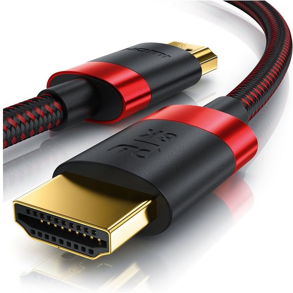 Primewire 8K @ 120Hz / 4K @ 240Hz DSC, Ultra High Speed, Nylonummantelung, 5m HDMI-Kabel, 2.1, HDMI Typ A (500 cm), 48 Gbit/s Bandbreite, eARC, CEC, HDCP, für G