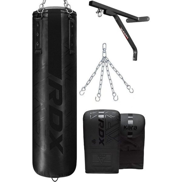 RDX Sports Boxsack RDX Boxsack Set Gefüllt 4/5FT Anti Swing Heavy Gym Training Handschuhe