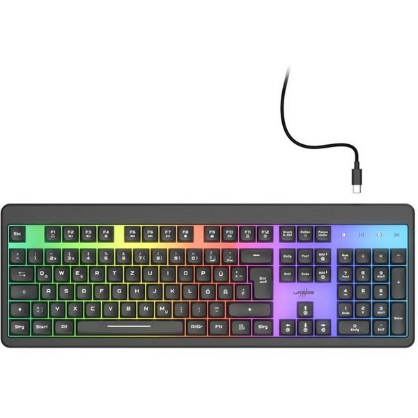 uRage Exodus 215 Illuminated, Schwarz, QWERTZ Gaming-Tastatur