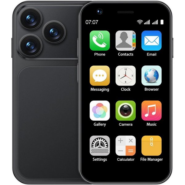 Athlix SERVO 18SE 3G Mini Smartphone Android Kinder Rentner Smartphone (7,62 cm, Dual SIM, 3G Mobilfunk, Android 9)