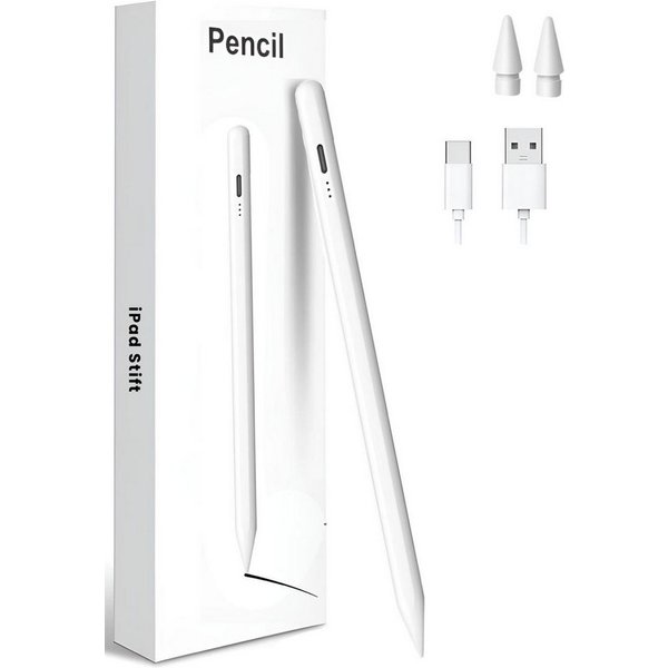 StellarLuma Eingabestift Eingabestift für iPad Schnellladen USB-C für Apple iPad Gen: 2018-2014 (Sylus Pencil wiederaufladbar, USB Pencil für iPad, Ersatzspitze