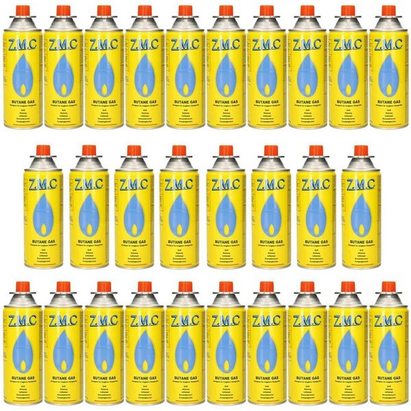 ZMC Gaskartusche 28x Butan Gas Kartusche 227g Butangas Bajonett-Anschluss, Zubehör für Gaskocher Gaskartusche Campingkocher Brenner, MSF-1a Gaskartuschen Campin