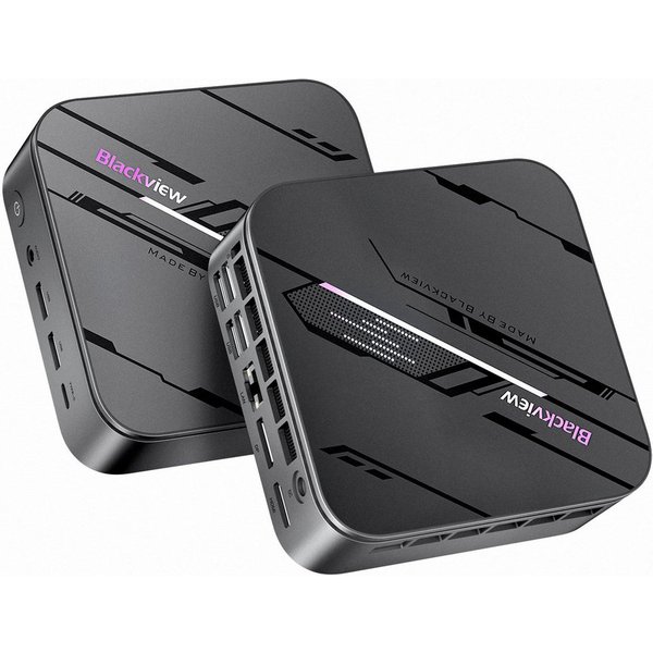 blackview MP100 Pro(2026) Intel i5-12450H (8C/12T, bis zu 4.4 GHz) Mini-PC (Intel Alder Lake i5-12450H, Intel® UHD Graphics, 16 GB RAM, 512 GB SSD, Windows 11 P