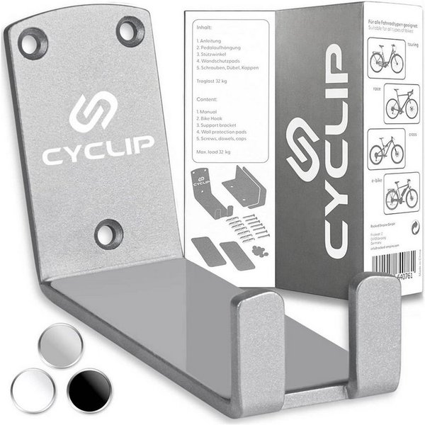 CYCLIP Fahrradständer Fahrrad Wandhalterung Fahrradhalter Wandhalter Fahrradhalterung, mit Pedalaufhängung