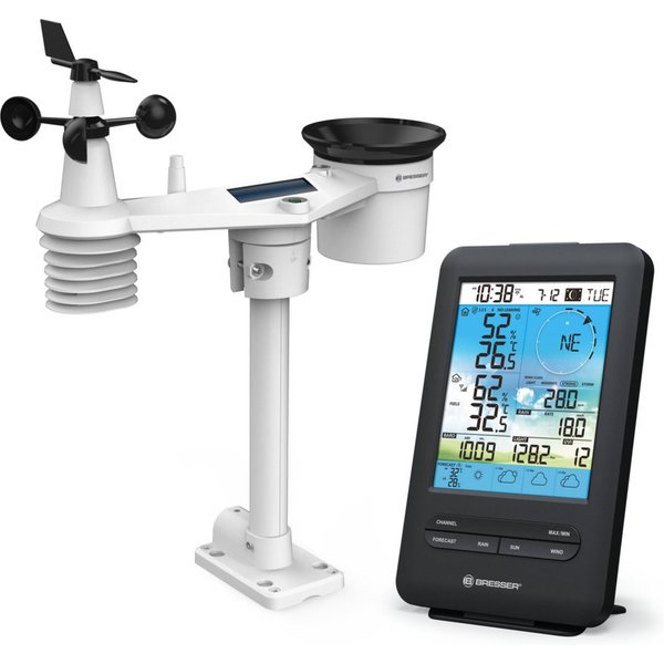 BRESSER BRESSER 7-in-1-WLAN-Wetterstation 4CAST mit 4-Tage-Vorhersage Wetterstation