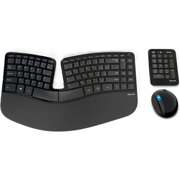 Microsoft Sculpt Ergonomic Desktop -Maus+Tastatur+Ziffernblock, QWERTY SK/CZ Tastatur- und Maus-Set