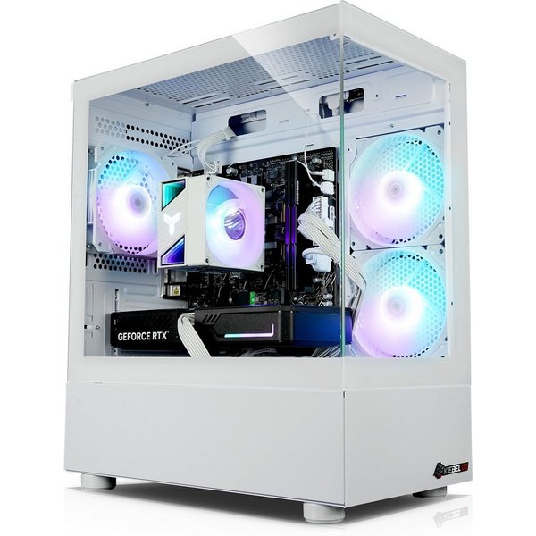 Kiebel InvaderXS V Gaming-PC (AMD Ryzen 7 AMD Ryzen 7 5700X, RTX 5060 Ti, 32 GB RAM, 1000 GB SSD, Luftkühlung, ARGB-Beleuchtung, WLAN)
