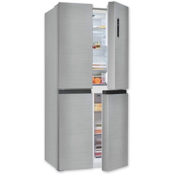 exquisit Multi Door MD425-150-040C inoxlook, 180 cm hoch, 79 cm breit