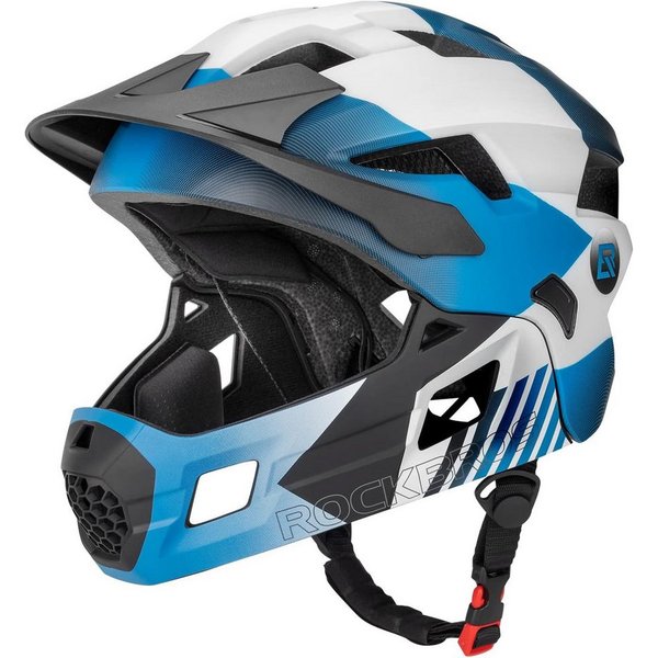 ROCKBROS Fahrradhelm Kinderhelm Integriert Fahrradhelm Kinder (1-tlg), Fullface, mit Abnehmbarem Kinnschutz, S 48-53 cm M 53-58 cm