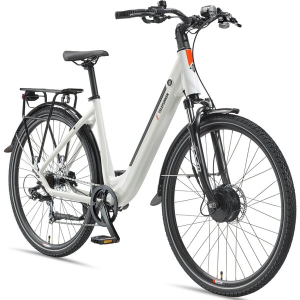 Telefunken E-Bike Cityrad Multitalent RC670, 7 Gang Shimano TY300D Schaltwerk, Kettenschaltung, Frontmotor, 489,6 Wh, Pedelec, Elektrofahrrad, Damen u. Herren, 