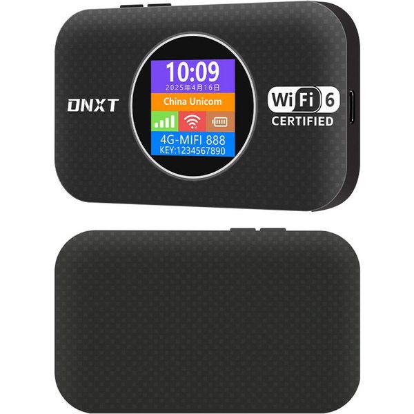 Toomoke 5G LTE Tragbarer WLAN-Router, Pocket WiFi Wireless Mobile Hotspot 4G/LTE-Router, LED-Display Stabile Verbindung Unterstützt 10 Geräte Outdoor, 300Mbps