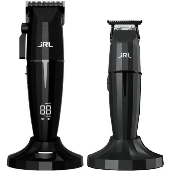 JRL Haarschneider Onyx Collection Combo Kit, Onyx Clipper & Trimmer inkl. Zubehör und 2 Ladestationen., Clipper & Trimmer Set, bis 5 Std. Laufzeit