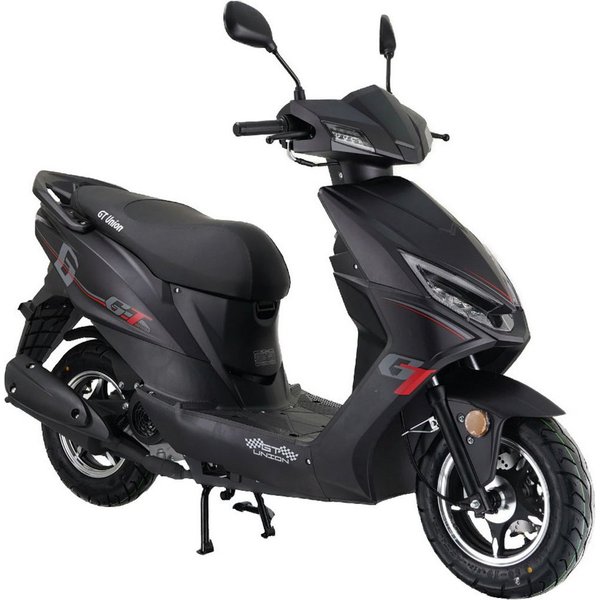 GT UNION Motorroller Sonic X 25, 49,6 ccm, 25 km/h, Euro 5, (Topcase in Hochglanz-Optik), Luftgekühlter Motor