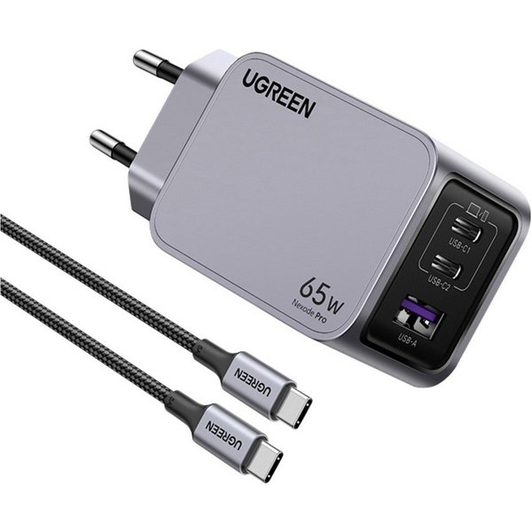 UGREEN UGREEN Nexode Pro USB Ladegerät 65 W 2x USB-C®, 1x USB-A PPS, USB PD 3 USB-Ladegerät (Nexode Pro)