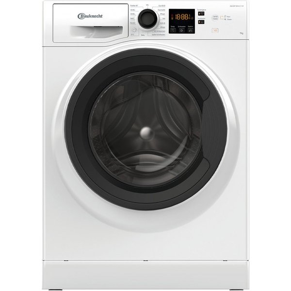 BAUKNECHT Waschmaschine WM BK 7A2JGS, 7 kg, 1400 U/min, Flecken 40°, Mehrfachwasserschutz+, Anti-Allergie-Programm