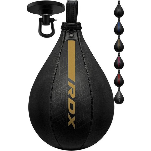 RDX Sports Punchingball RDX MayaHide Leder Boxen SpeedBall mit Halterung PunchingBall SpeedBag