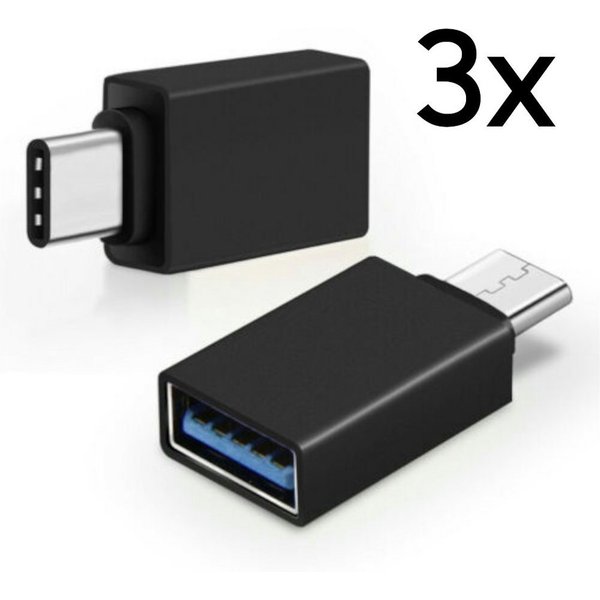 TradeNation Adapter USB C auf USB A 3.0 OTG USB-Stick für MacBook Samsung Buchse USB-Adapter USB-C zu USB 3.0 Typ A, Plug & Play OTG