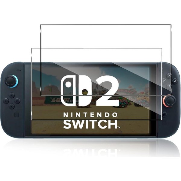 MSM Displayschutzglas 2X Schutzglas für Nintendo Switch 2 Panzerfolie Display Schutz 9H