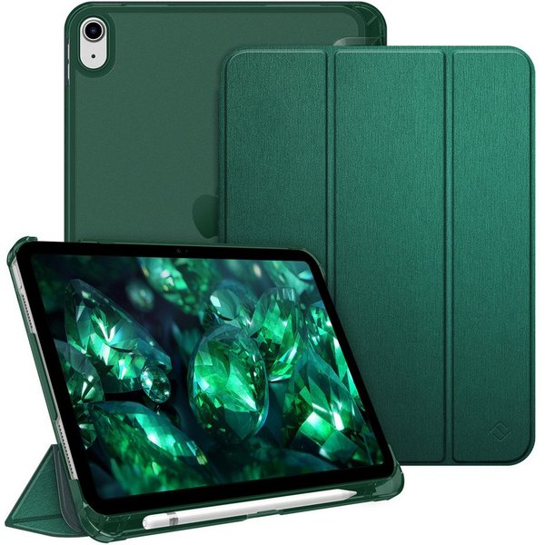 Fintie Tablet-Hülle für iPad 11 Generation 11‘’ 2025 (A16), iPad 10 Generation 10.9'' 2022, ultradünn, mit Stifthalter, transparenter Rückseite, Auto Schlaf/Wac