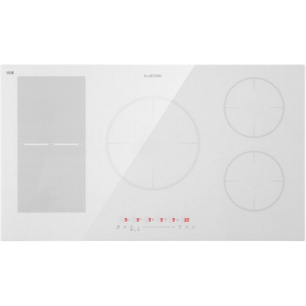 Klarstein Induktions-Kochfeld Delicatessa 90 Hybrid Induktionskochfeld autark 5 Zonen 7400W 90 cm 10035200, Einbau Induktionskochfeld 5 Platten Glaskeramik Koch