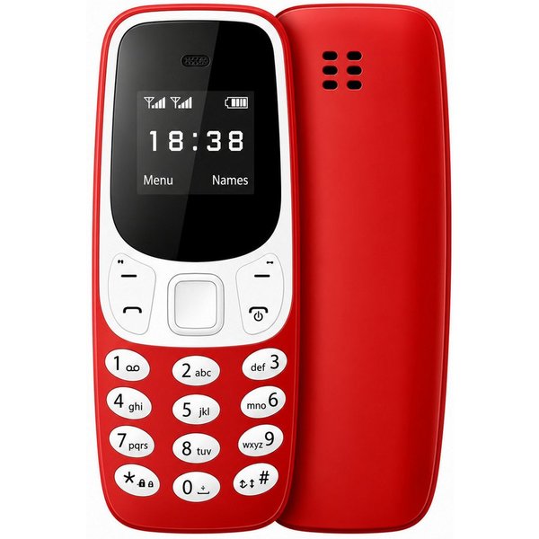Athlix SERVO BM10 Mini-Funktionstelefon Kinder Rentner Handy (1,68 cm, MP3-Player mit geringer Strahlung und Ohrbügel-Tasche)