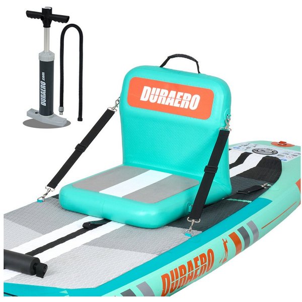 DURAERO SUP-Board DURAERO Aufblasbarer Kajaksitz mit Rückenlehne