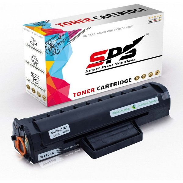 SPS Tonerkartusche Kompatibel für HP Laser MFP 135wg (W1106A/106A) Toner Schwarz, (1er Pack)