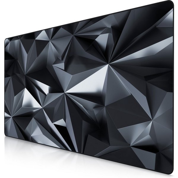 Titanwolf Gaming Mauspad XXXL Speed Mousepad 1200 x 600 x 3 mm, große Schreibtischauflage (1-St), rutschfest, abwaschbar, Geschwindigkeit & Präzision, Black Cry