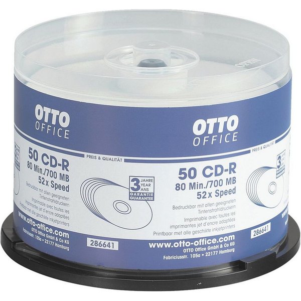 Otto Office CD-Rohling CD-R printable, 700 MB, bedruckbar