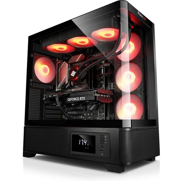 Kiebel Guardian Gaming-PC (AMD Ryzen 7 AMD Ryzen 7 5700X, RTX 5070, 32 GB RAM, 1000 GB SSD, Wasserkühlung, WLAN, ARGB-Beleuchtung)