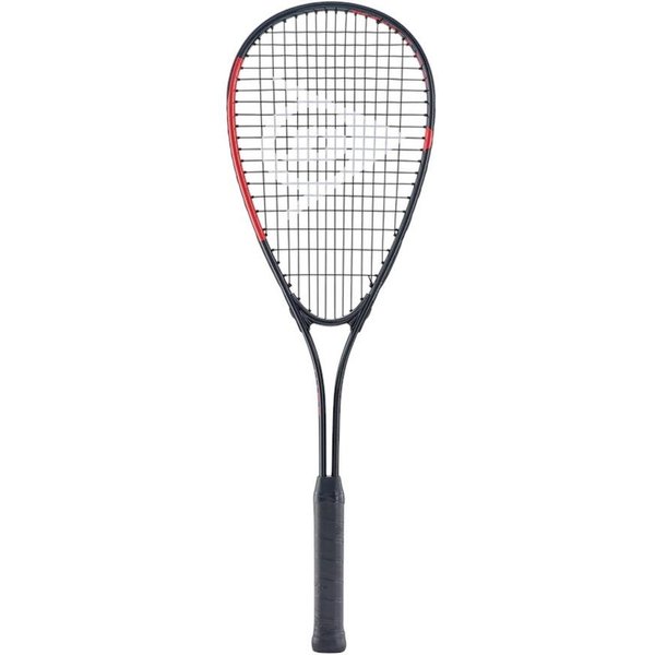 Dunlop Squashschläger Hire (165g/ausgewogen/Einsteiger) schwarz/rot - besaitet