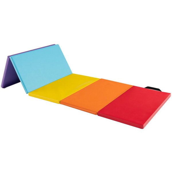 COSTWAY Gymnastikmatte, Turnmatte klappbar, 200 x 75cm