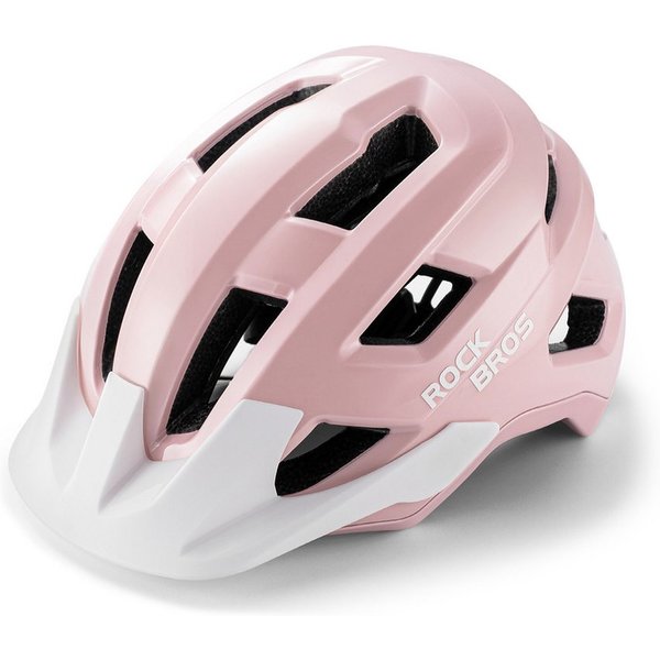 ROCKBROS Fahrradhelm Jugendhelm Kinderhelm Radhelm (Spar-Set, 1-tlg., 54-58 cm belüftet), abnehmbares Visier, Magnethalterung Rücklicht