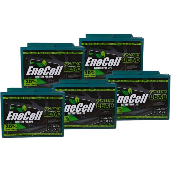 ENECELL Akku - 60V 58AH für e-Lazzy Stormborn econelo ecabino Akkupacks Akkupack 58000 mAh (60 V), Erweiterungsakku, Zusatzakku, Ersatzakku