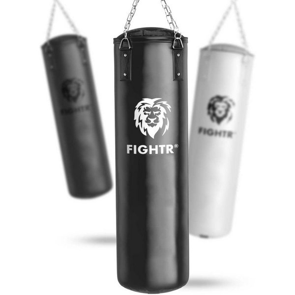 FIGHTR Boxsack gefüllt / ungefüllt 120cm für Boxen, Kickboxen, MMA & mehr